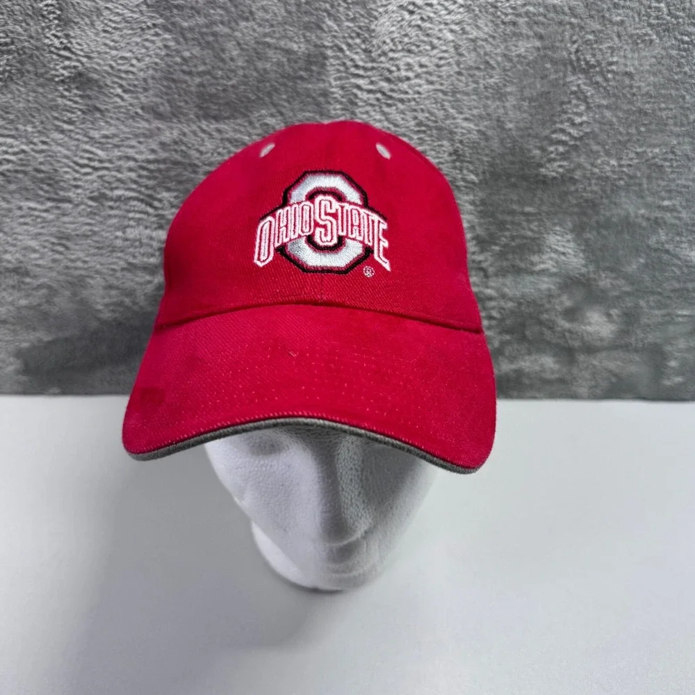 Signatures Ohio State University Buckeyes Hat OSU NCAA Football Red Baseball Cap